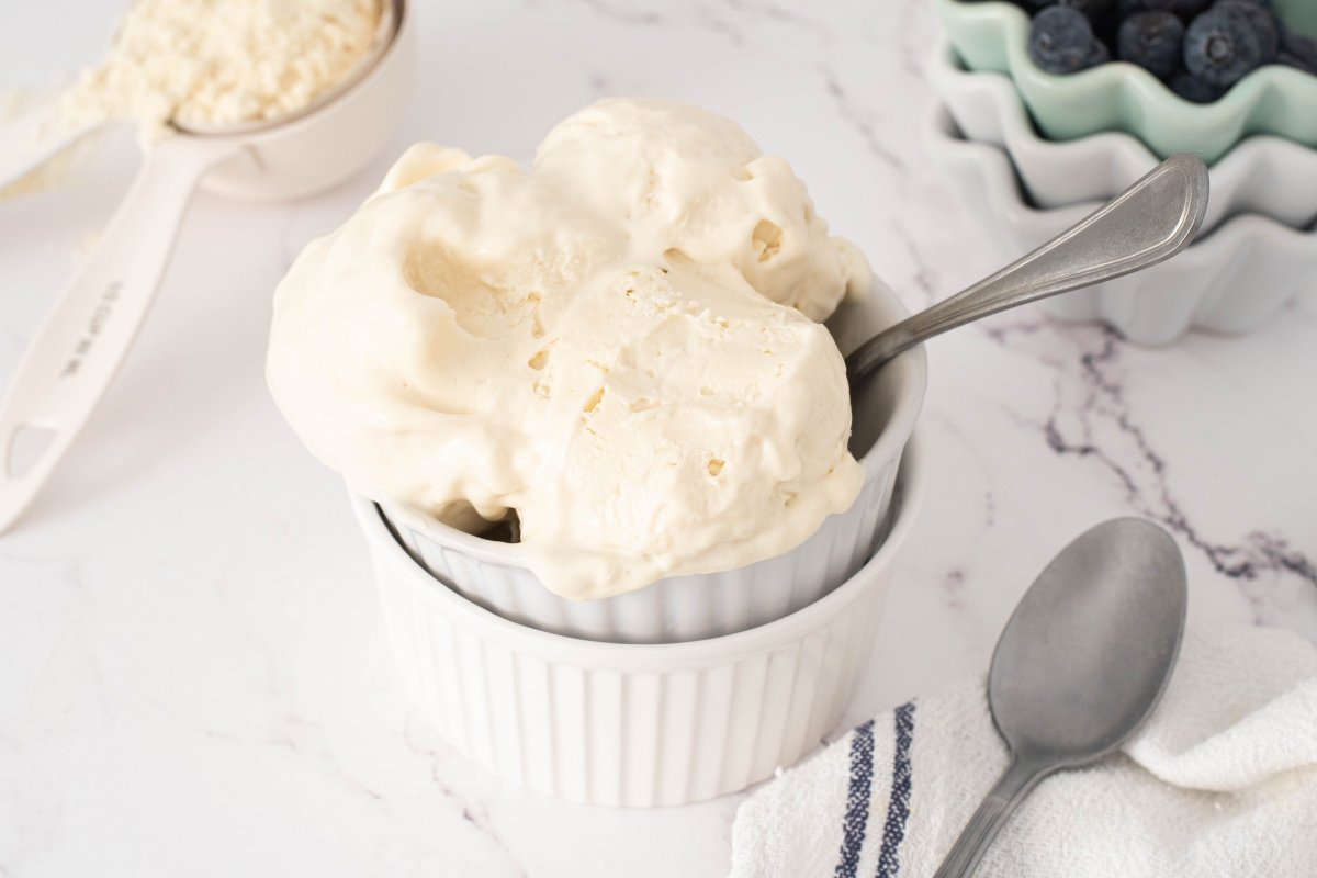 Helado de proteína cremoso