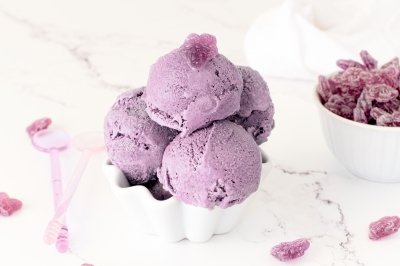 Helado de violetas