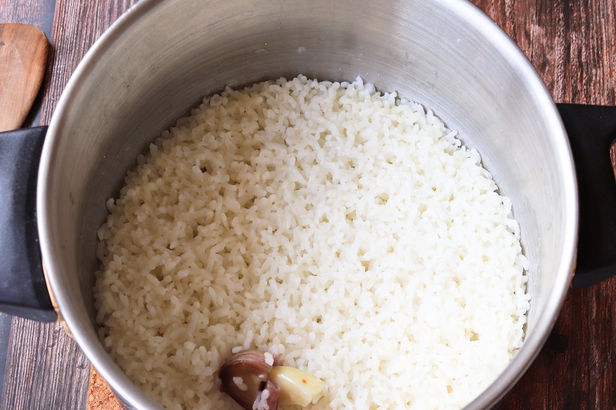 hervir arroz tortitas de arroz