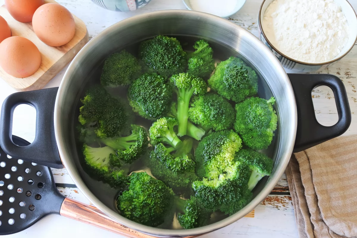 Hervir brócoli rebozado