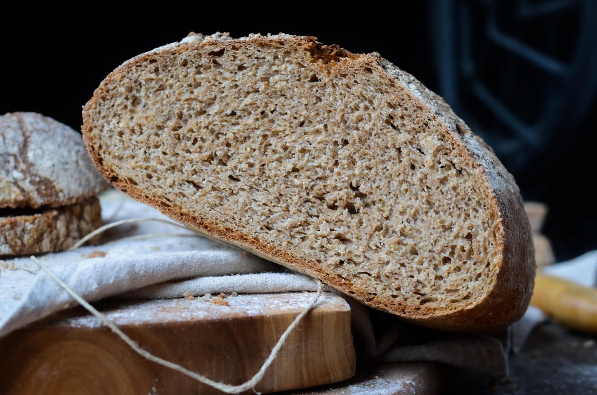 Pan integral casero fácil de hacer y muy saludable