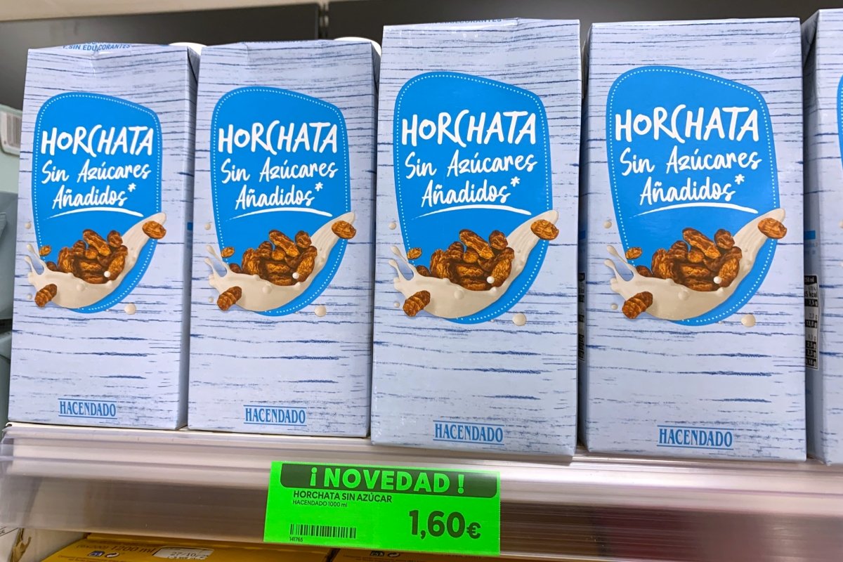 Horchata sin azúcar añadido de Hacendado