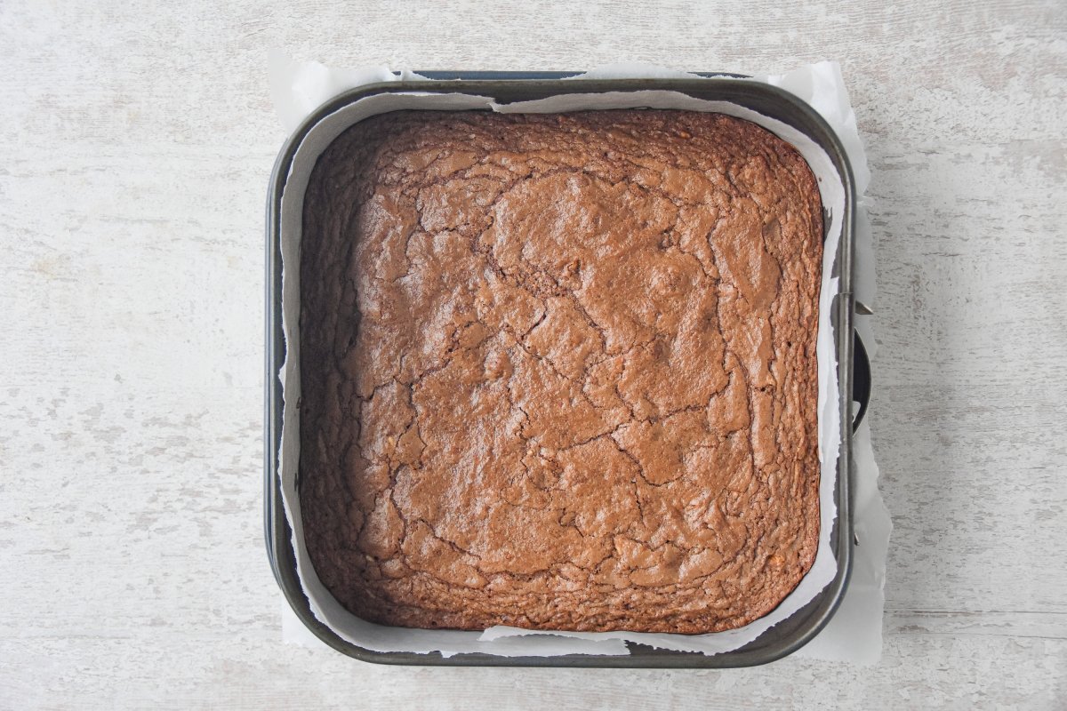 Horneamos el brownie de Nutella