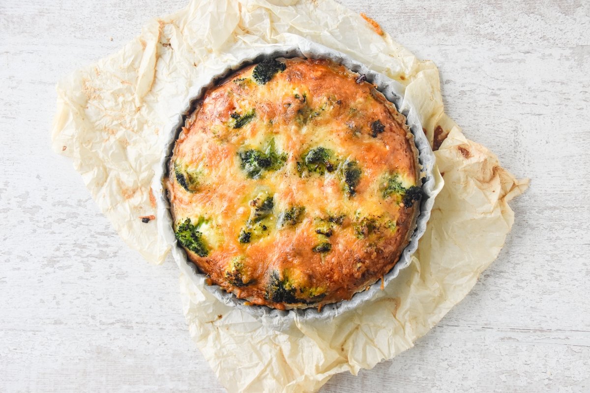 Horneamos la quiche de brócoli