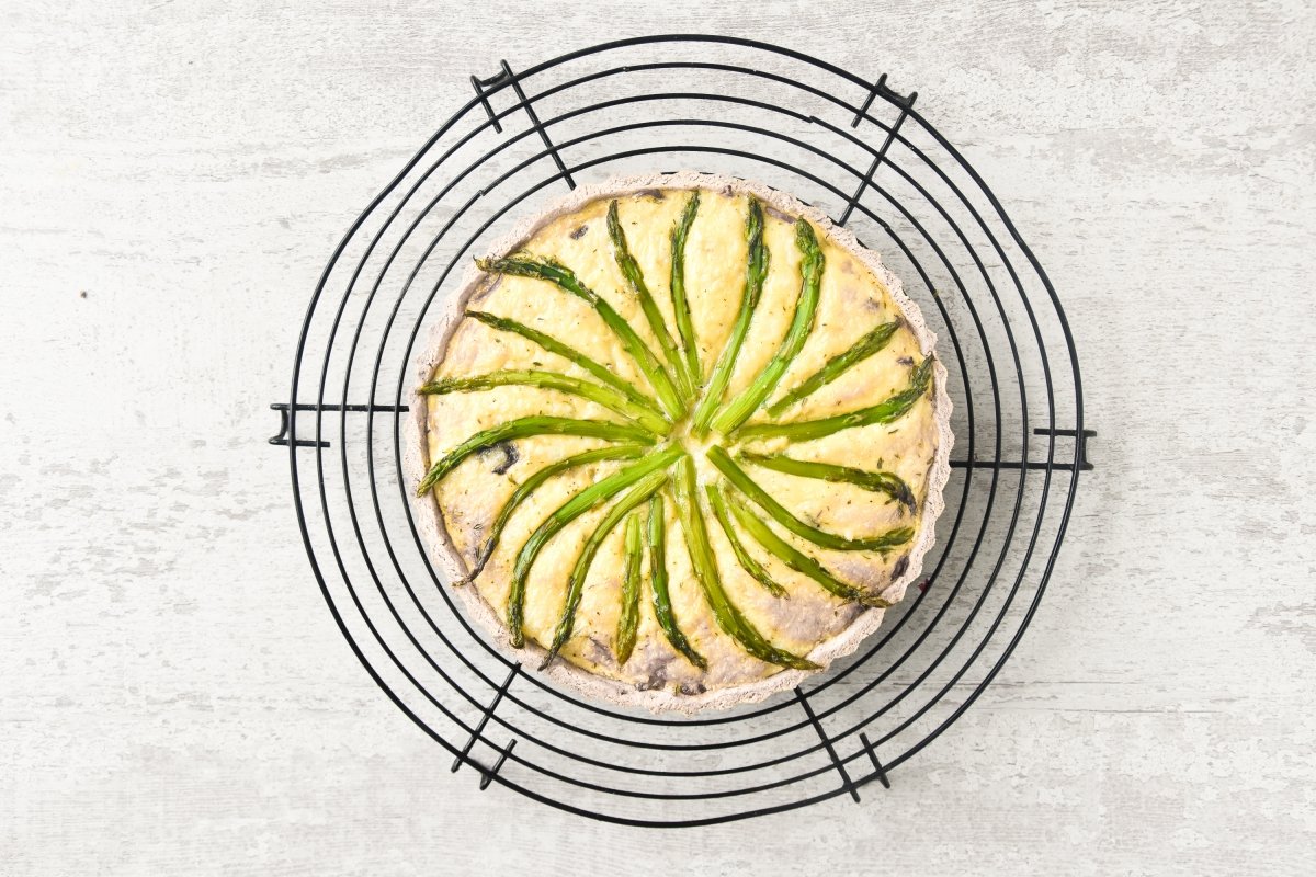 Horneamos la quiche de espárragos