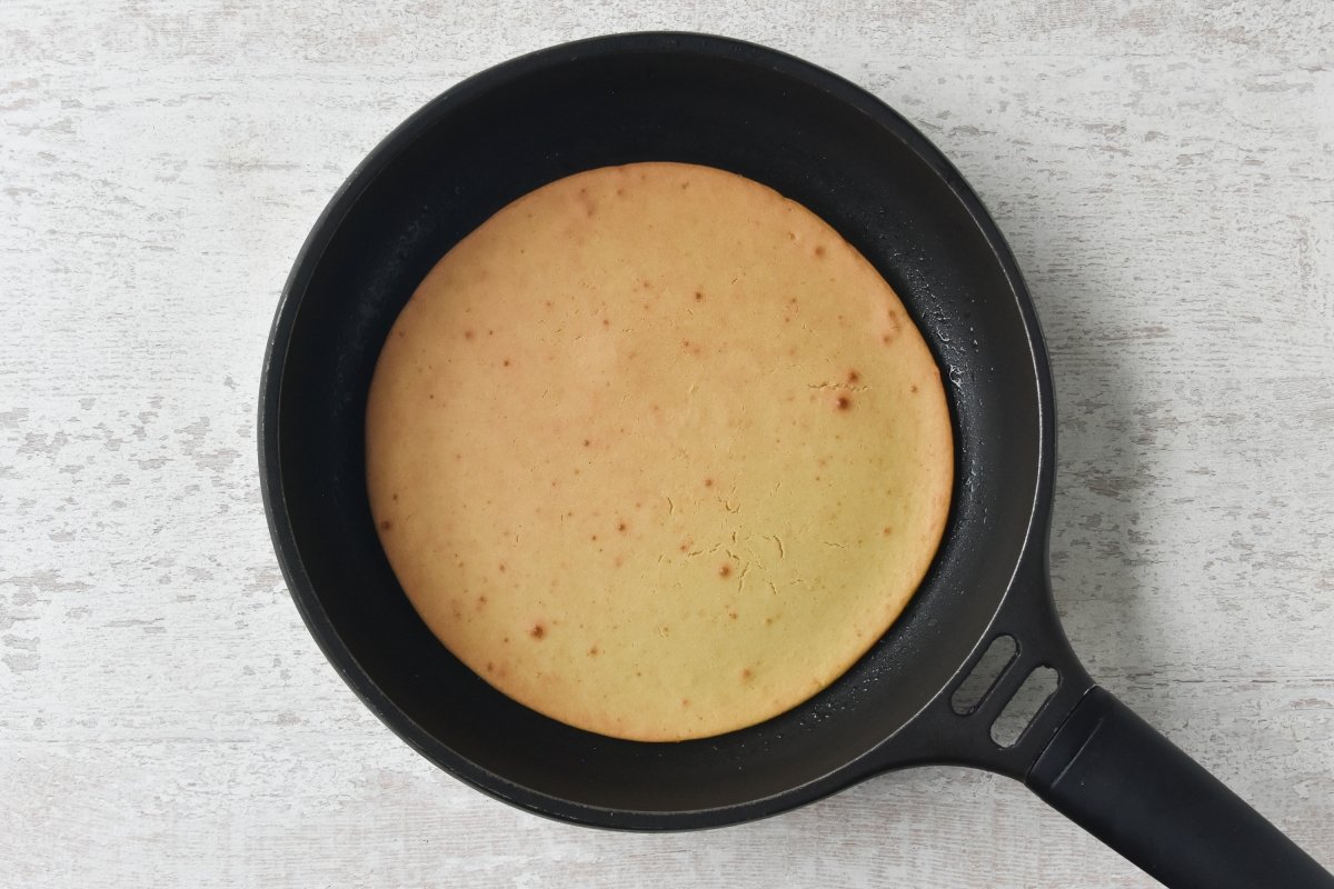 Horneamos la socca hasta que esté dorada