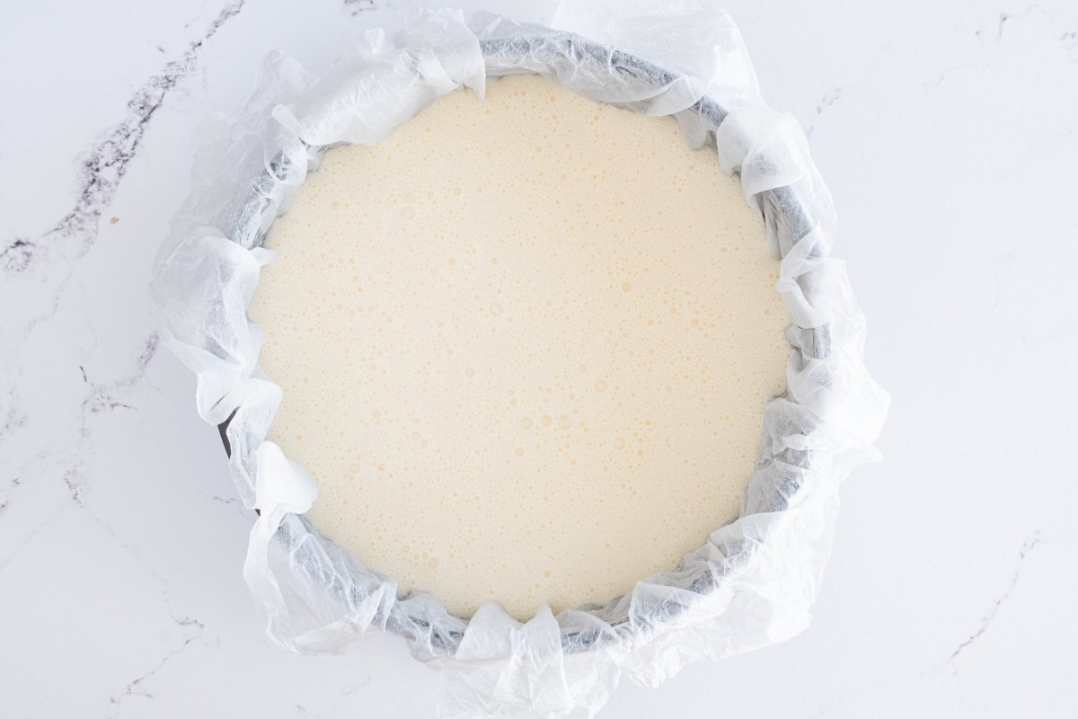 Horneamos la tarta de queso