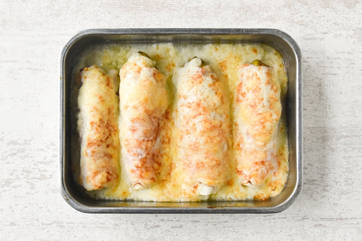 Horneamos las endivias con jamón