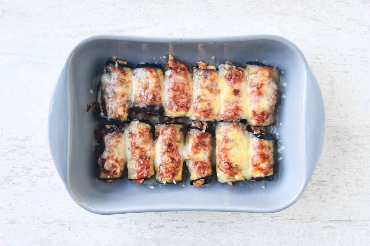 Horneamos los canelones de berenjena