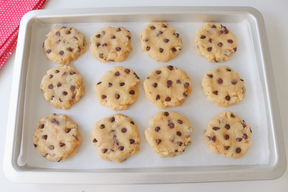 Baking homemade cookies
