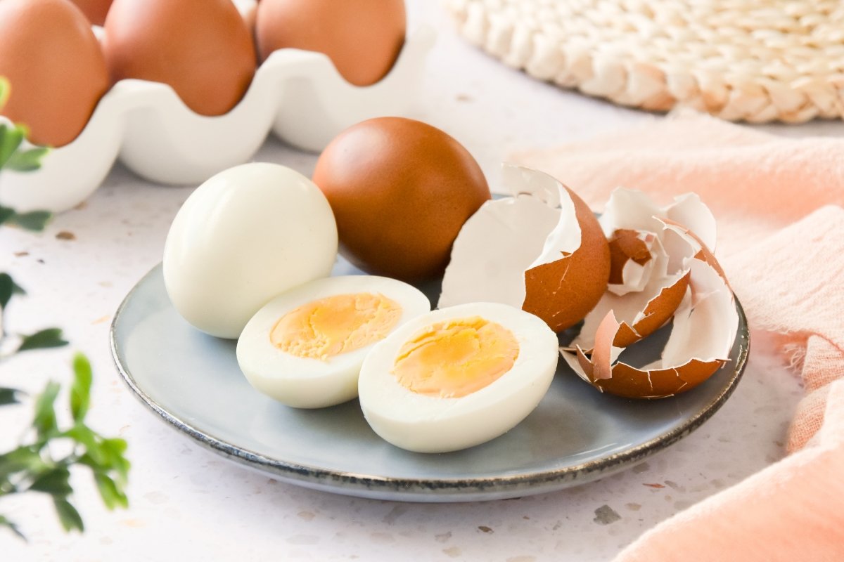 Huevos cocidos caseros