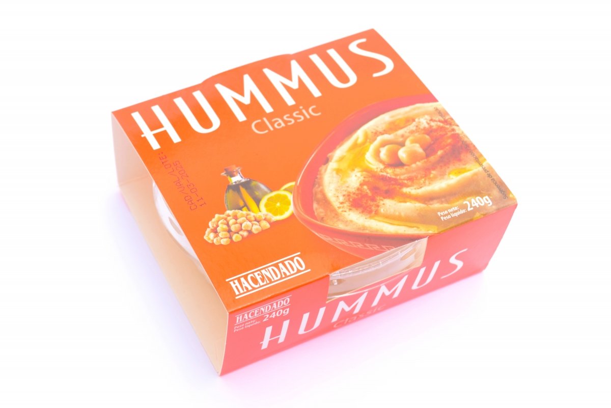 Hummus de garbanzo Hacendado de Mercadona