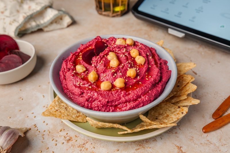 Hummus de remolacha en Thermomix