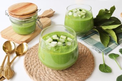 Gazpacho verde de aguacate y pepino