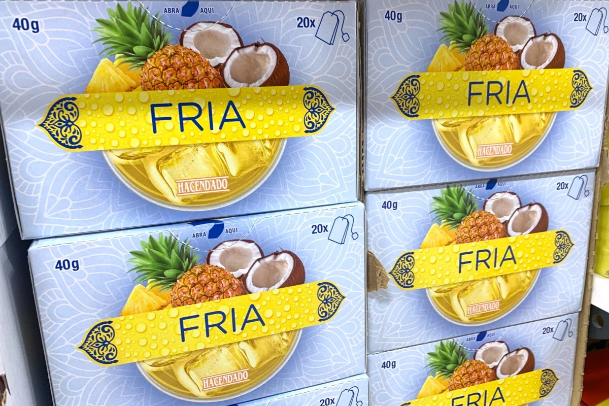 Infusión fría de piña y coco de Mercadona