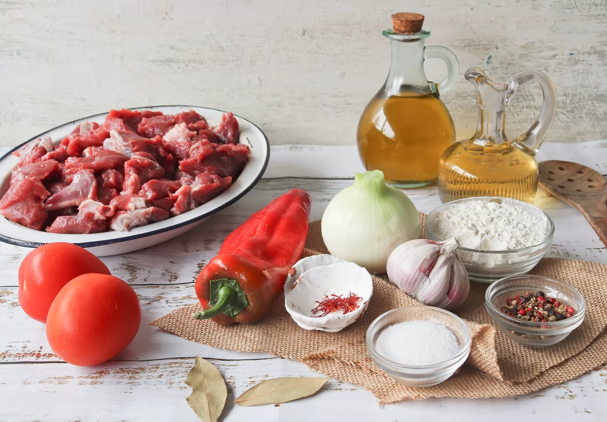 Ingredientes caldereta de carne de ternera