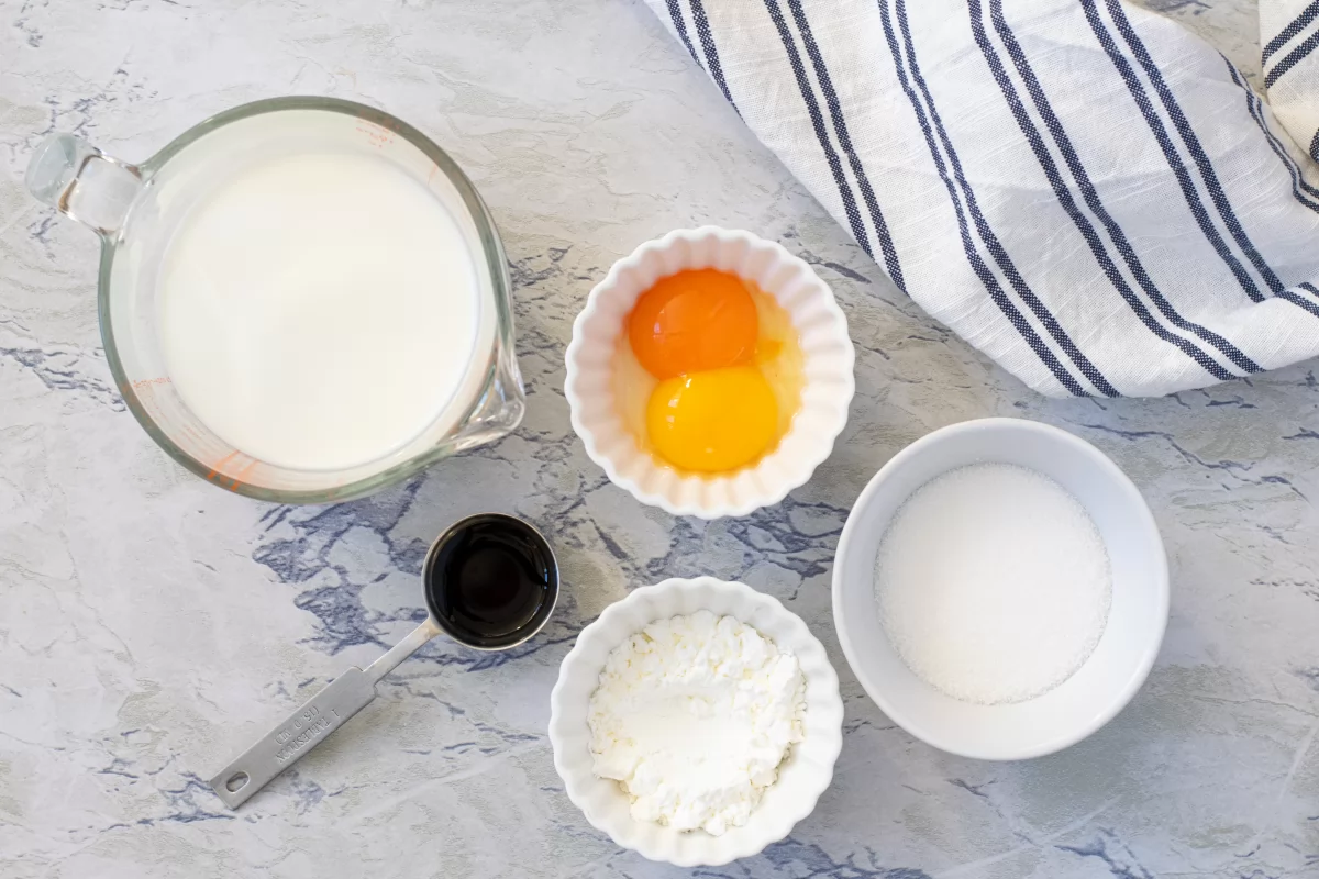 ingredientes crema bizcocho crema pastelera *