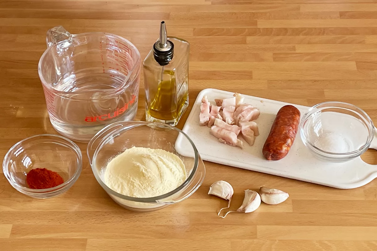 Gachas manchegas 1 Ingredientes de gachas manchegas