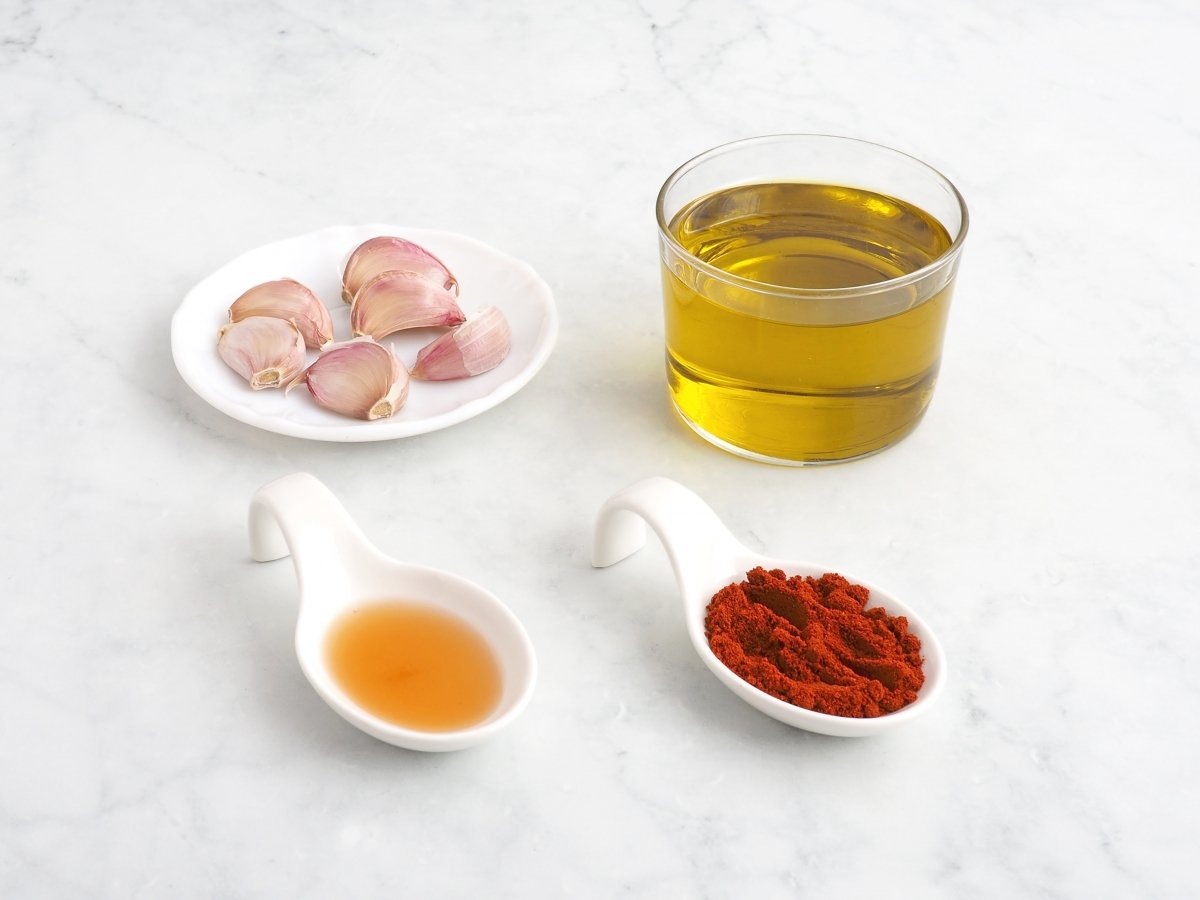 Ingredientes de la ajada gallega