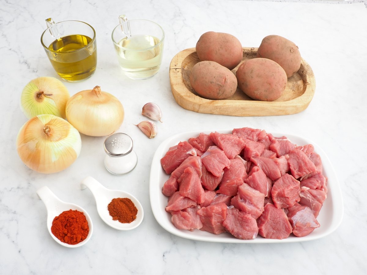 Ingredientes de la carne richada
