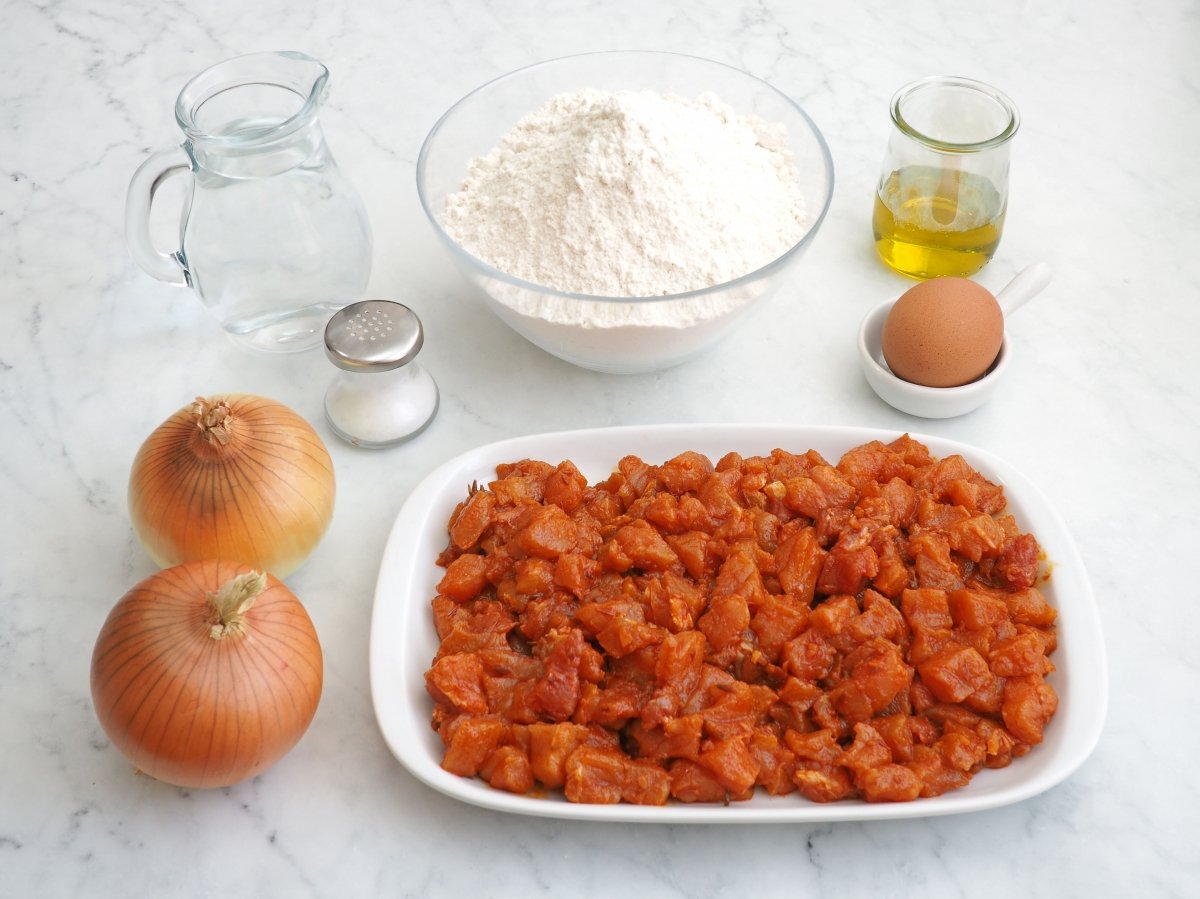 Ingredientes de la empanada de zorza