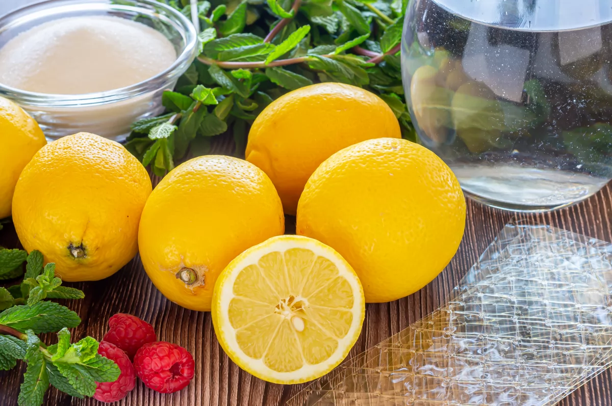 Gelatina de limón casera 1 Ingredientes de la gelatina casera de limón *