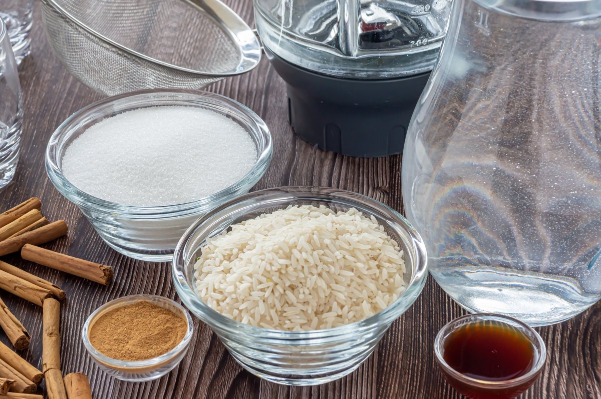Ingredientes de la horchata de arroz