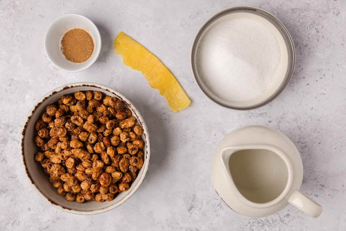 Ingredientes de la horchata en Thermomix