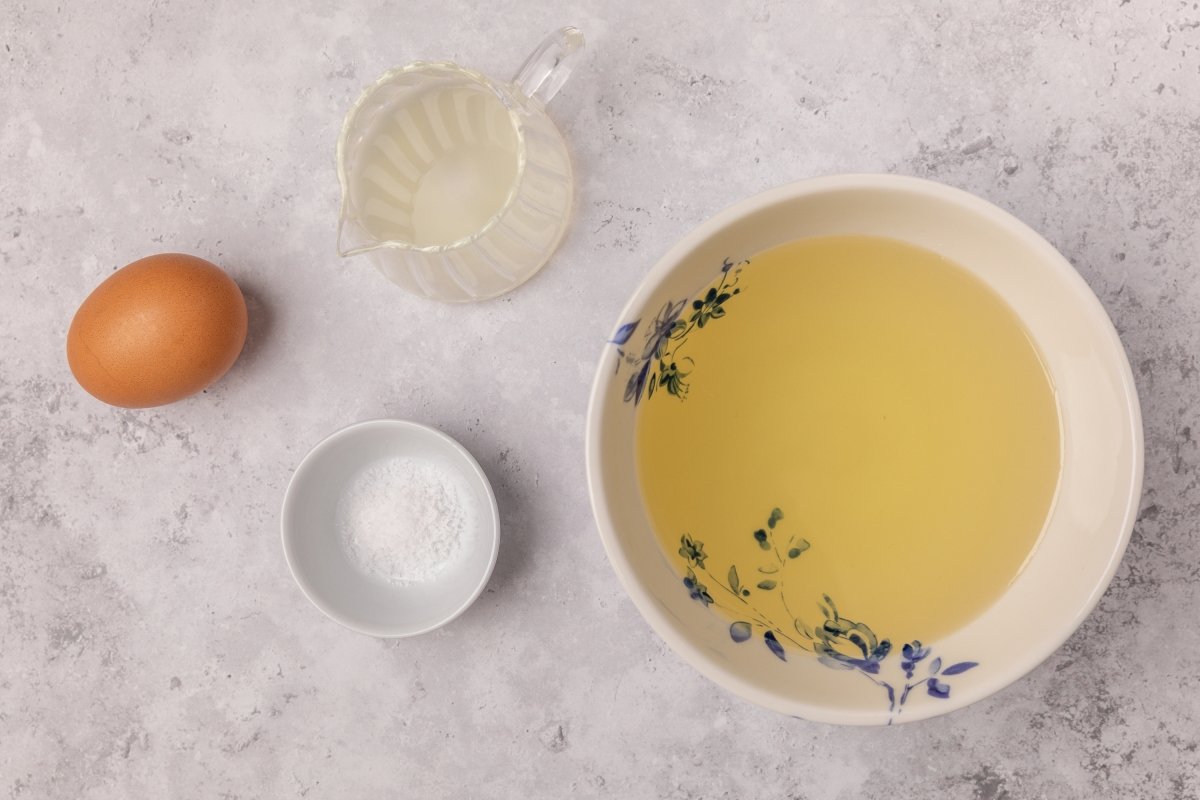 Ingredientes de la mayonesa en Thermomix