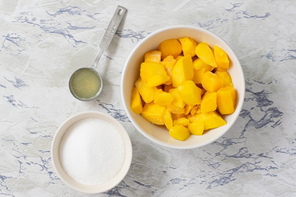 Ingredientes de la mermelada de mango