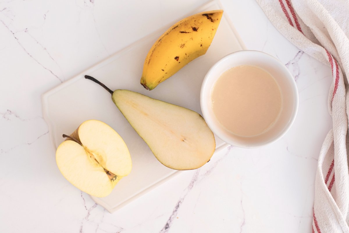Ingredientes de la papilla de frutas