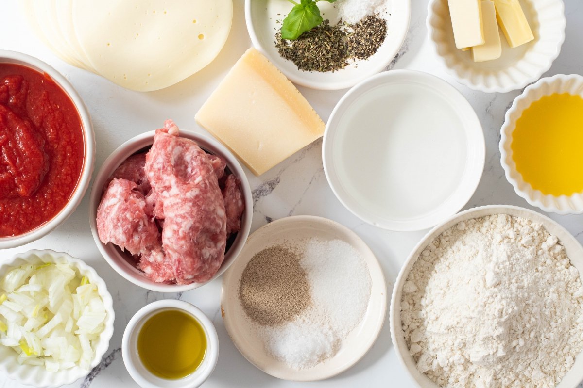 Ingredientes de la pizza Chicago