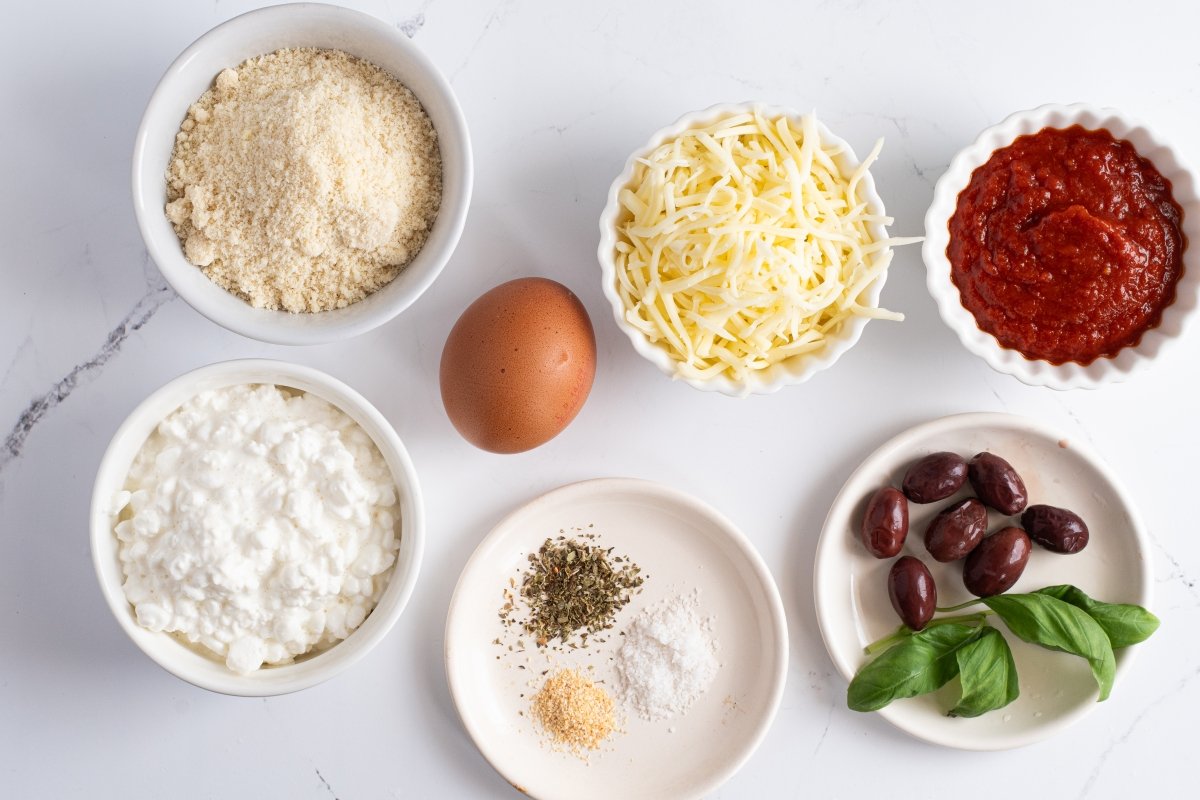 Ingredientes de la pizza keto