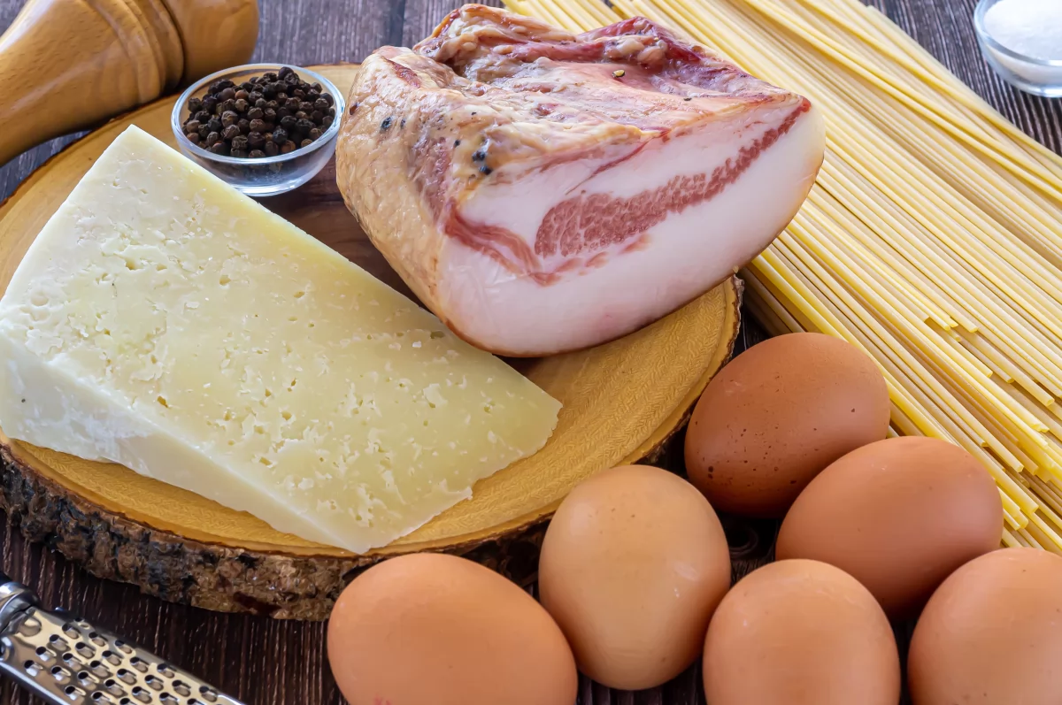 Ingredientes de la salsa carbonara