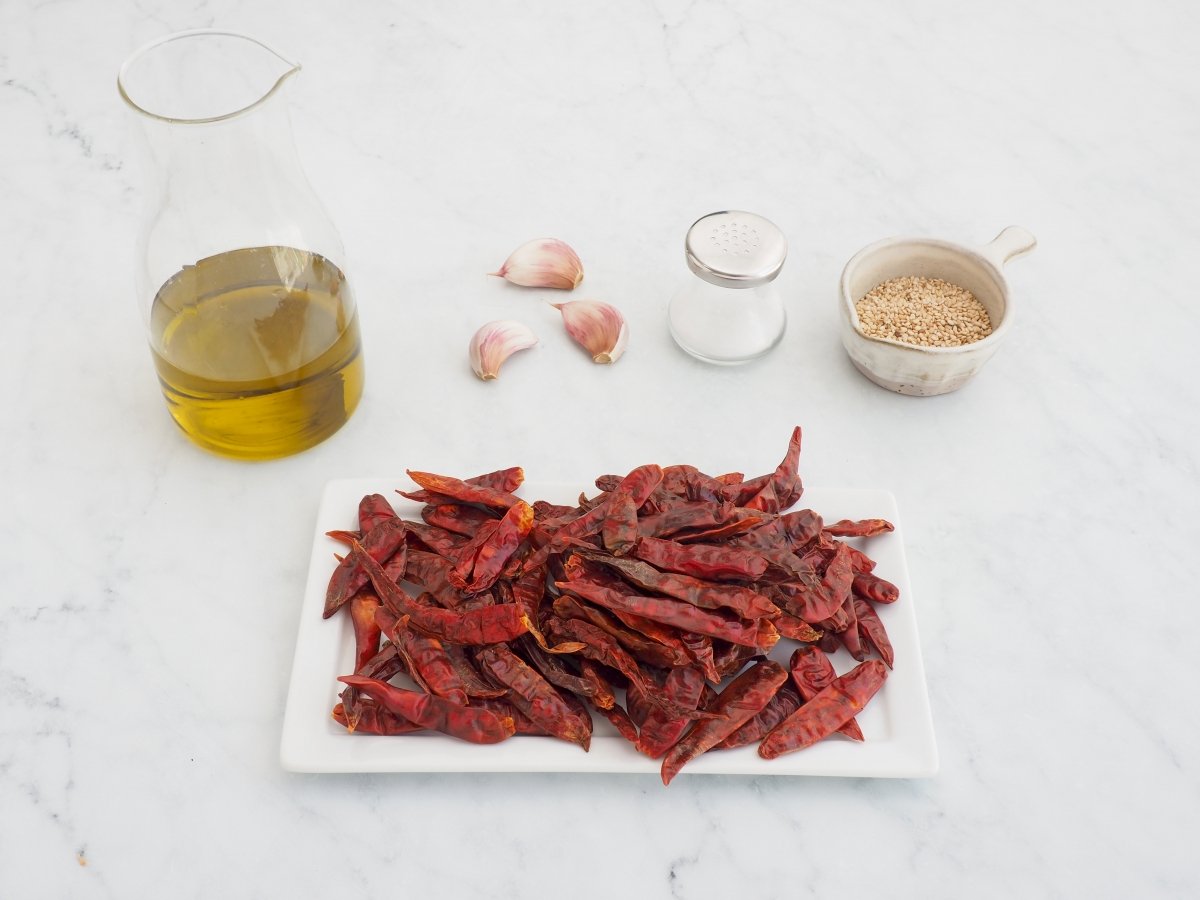 Ingredientes de la salsa macha