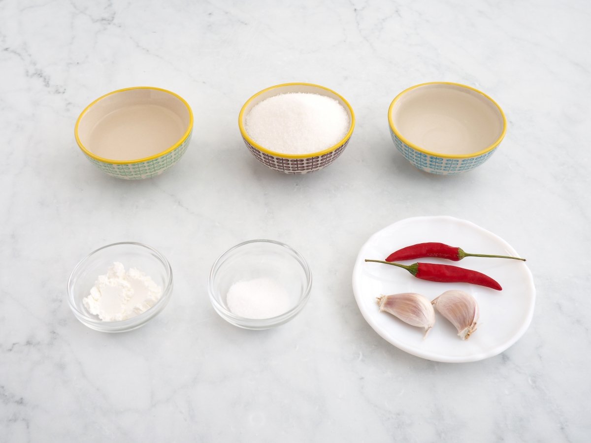 Ingredientes de la salsa Thai