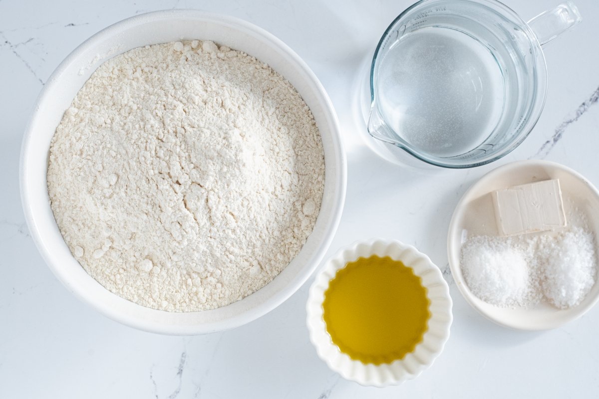 Ingredientes de la schiacciata