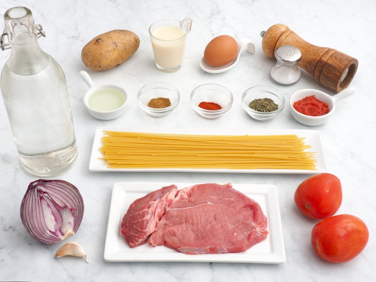 Ingredientes de la sopa a la minuta