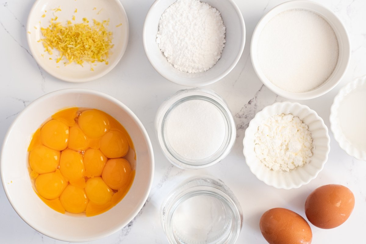 Ingredientes de la tarta capuchina