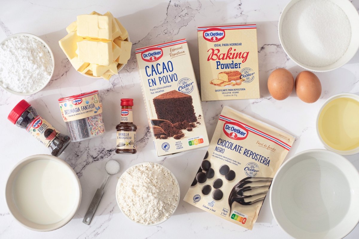 Ingredientes de la tarta de cumpleaños Dr. Oetker