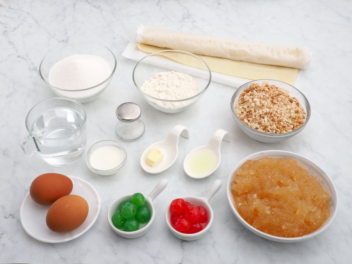 Ingredientes de la tarta de Mondoñedo