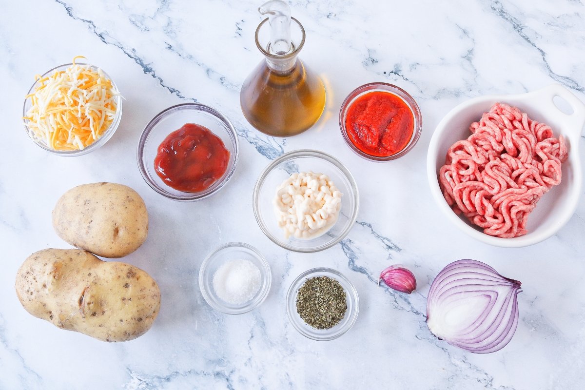 Ingredientes de la yaroa dominicana