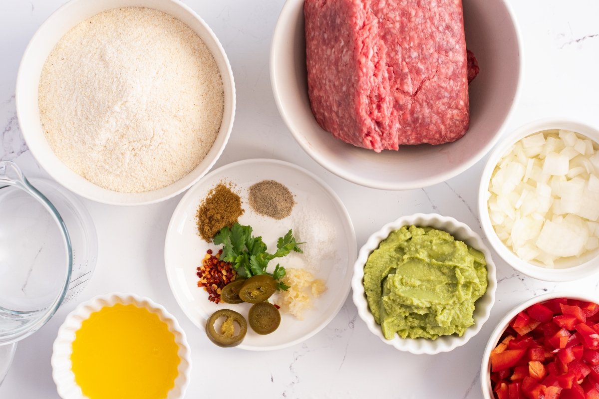 Ingredientes de las gorditas mexicanas