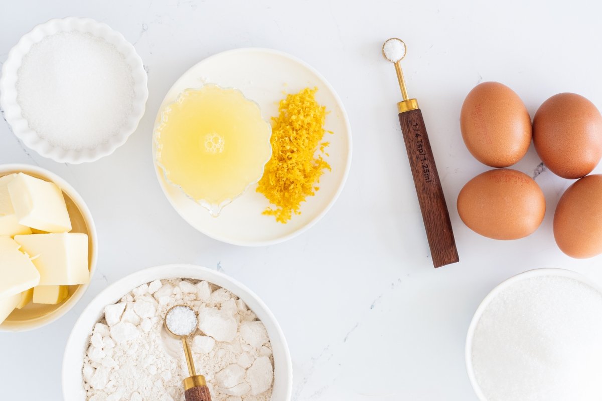 Ingredientes de las lemon bars