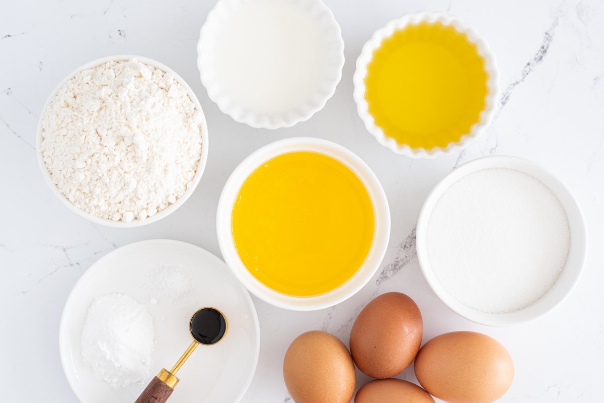 Ingredientes de las magdalenas de mantequilla