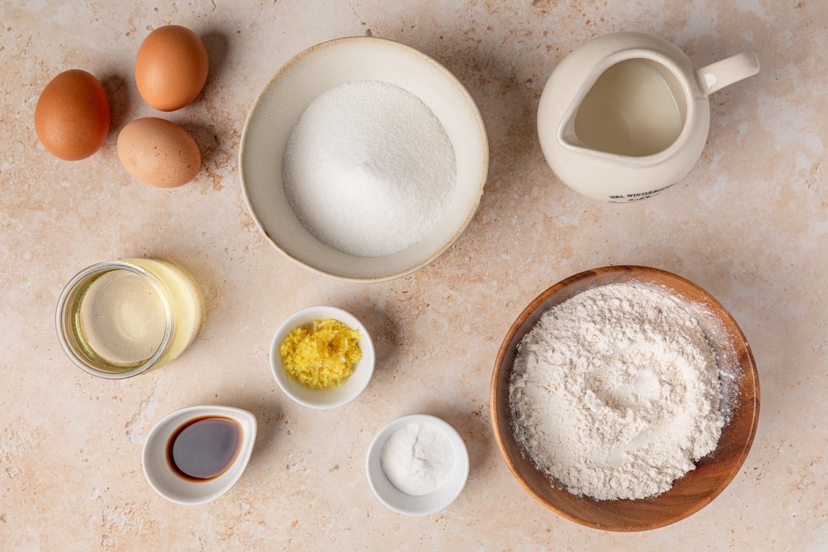 Ingredientes de las magdalenas en Thermomix