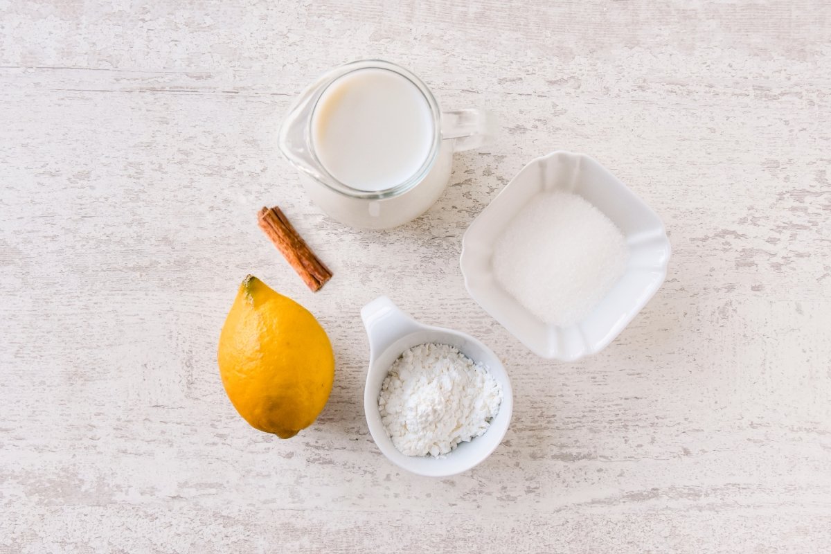 Ingredientes de las natillas sin huevo