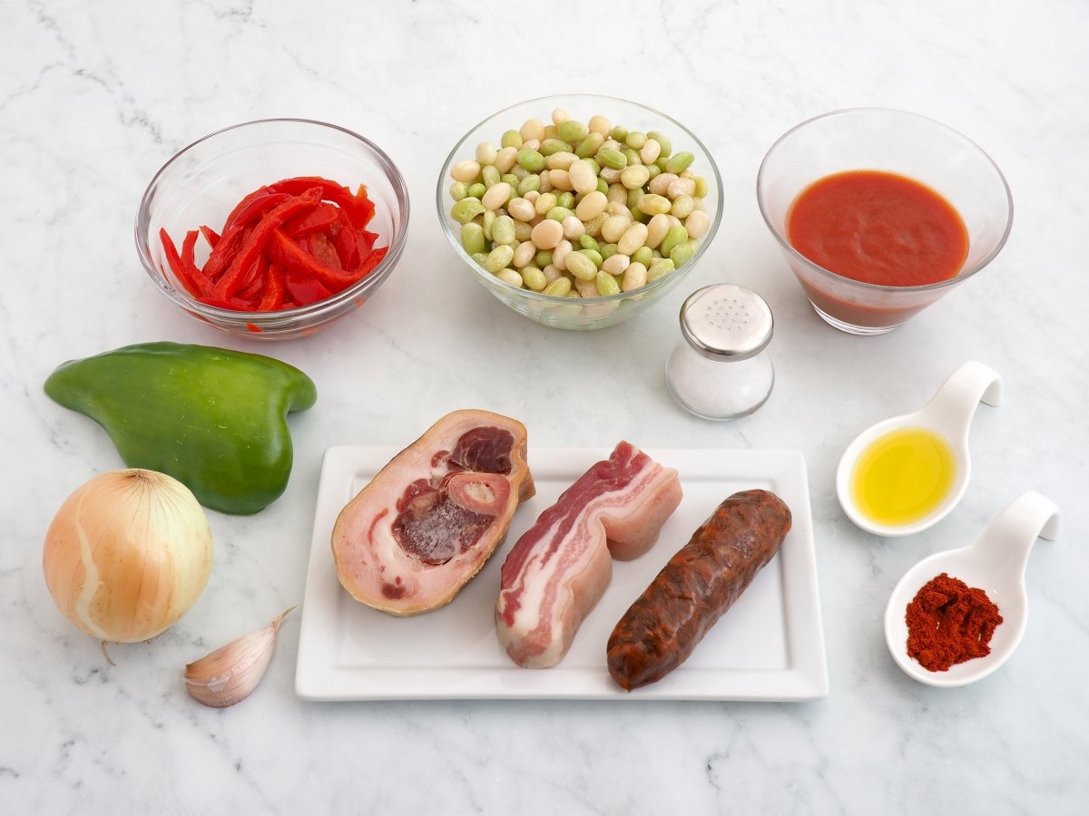 Ingredientes de las pochas a la riojana