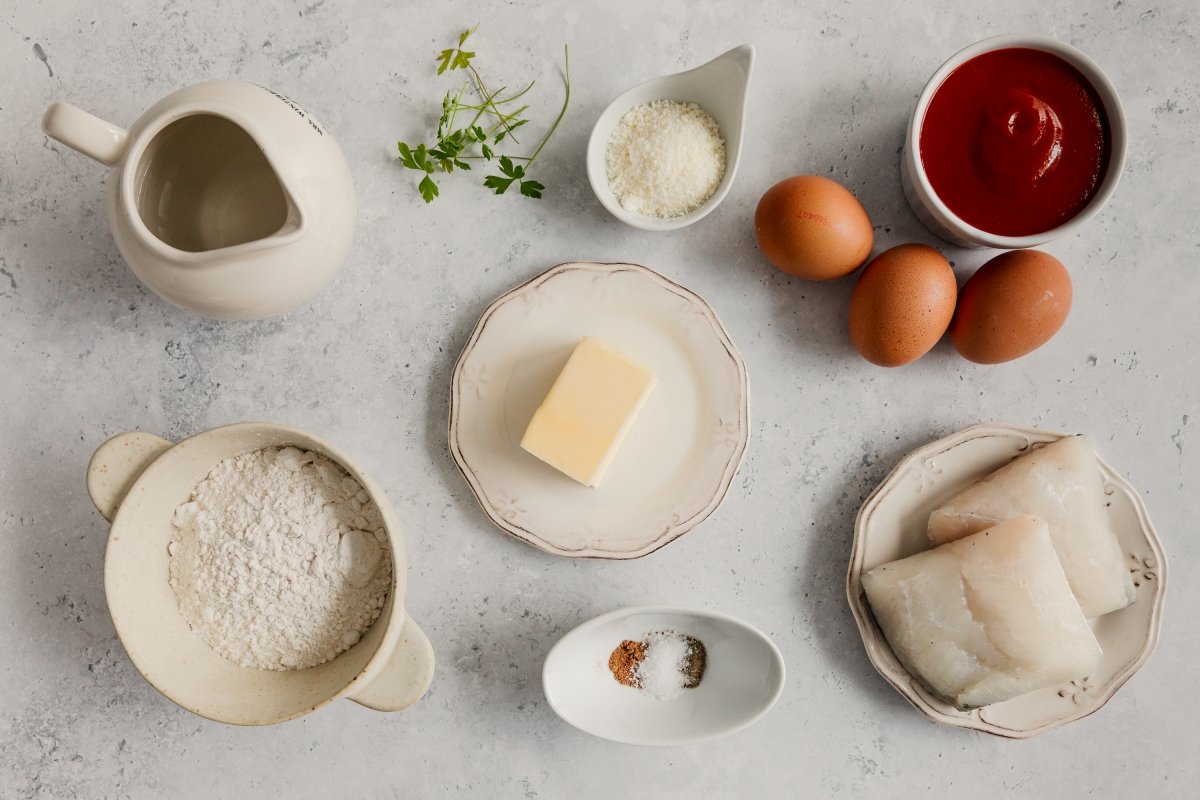 Ingredientes de las quenelles