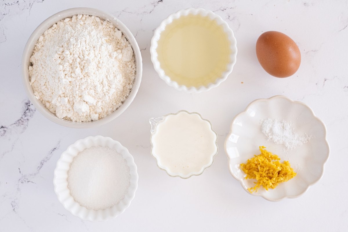 Ingredientes de las rosquillas de nata